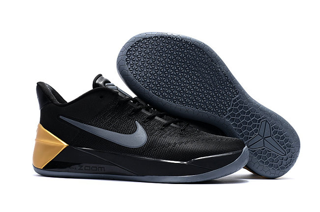 Nike Kobe AD Black Gold Gray Basketball Shoes